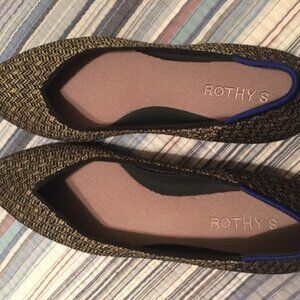 Rothy's The Point Herringbone Sparkle Ballet Flats
